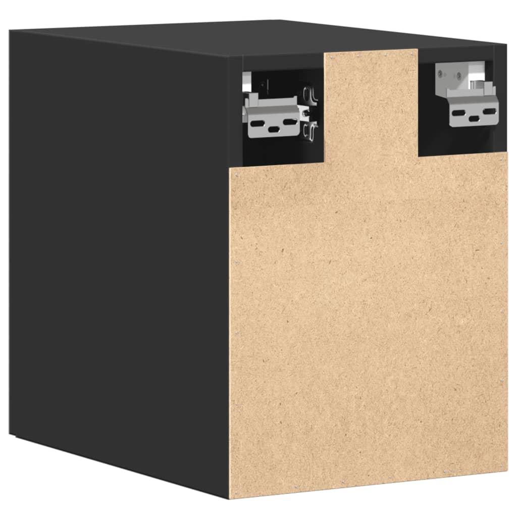 Armario de pared madera de ingeniería negro 30x42,5x40 cm