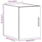 Armario de pared madera ingeniería roble Sonoma 30x42,5x40 cm