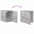 Armario de pared madera ingeniería gris hormigón 30x42,5x40 cm