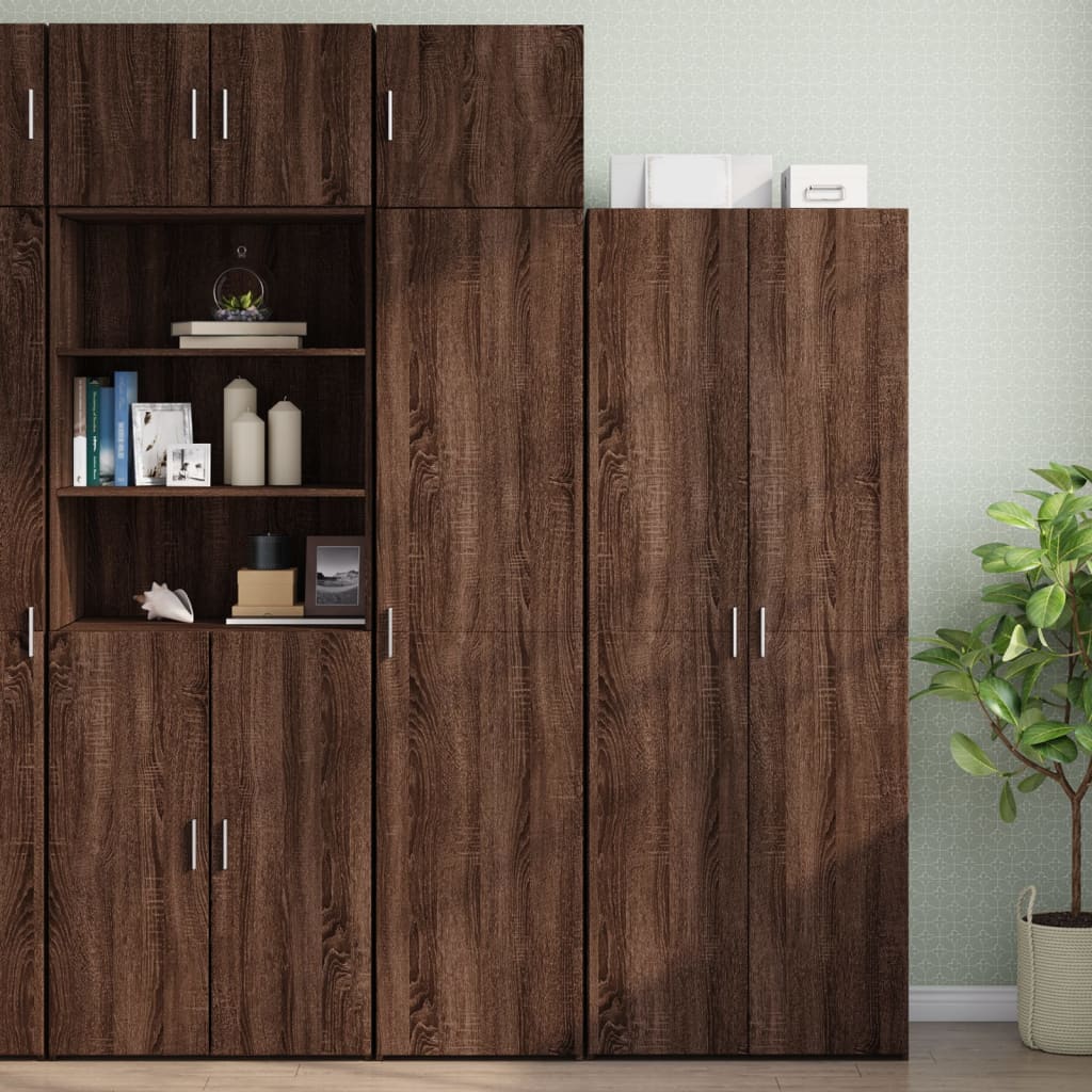 Armario de pared madera ingeniería marrón roble 45x42,5x40 cm