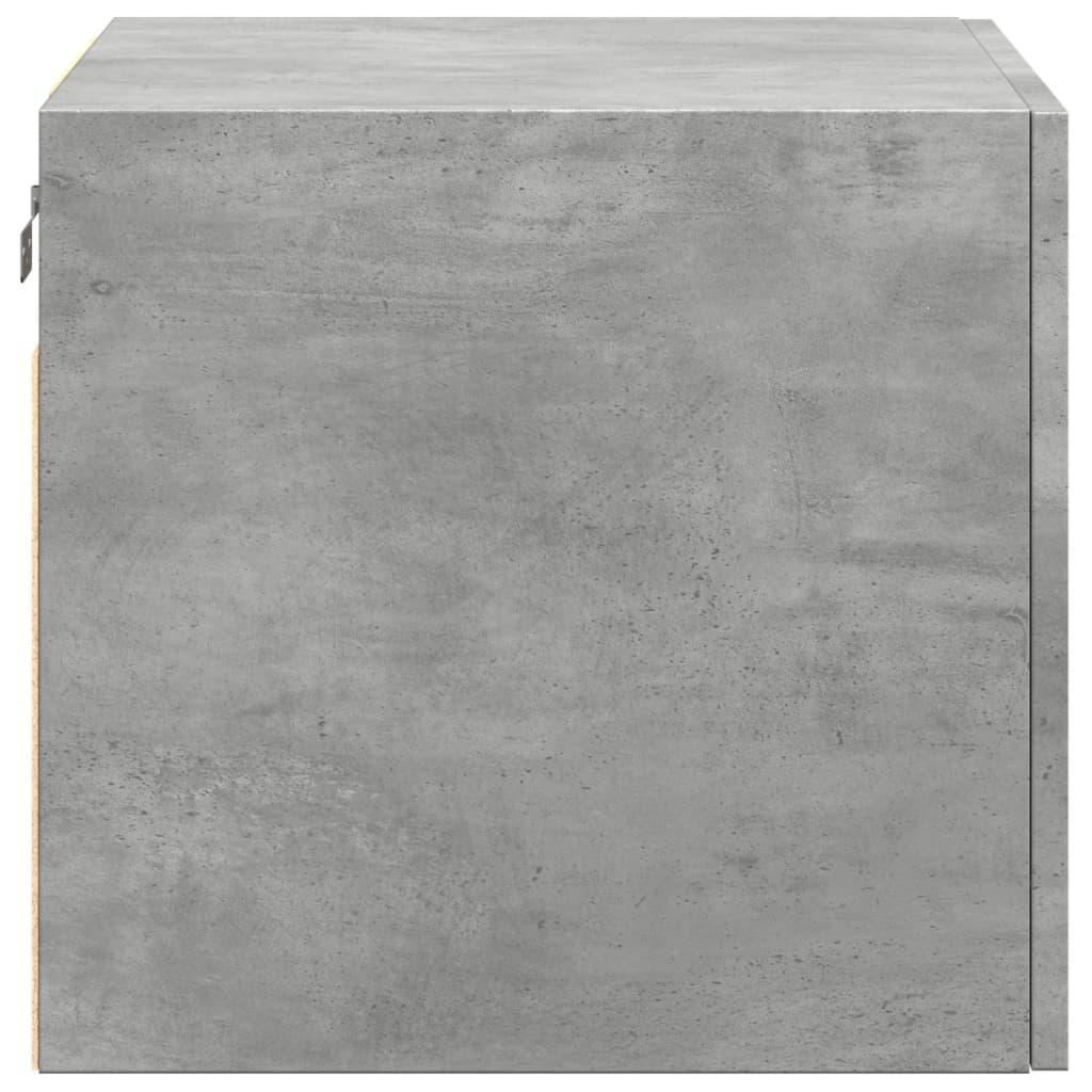 Armario de pared madera ingeniería gris hormigón 50x42,5x40 cm