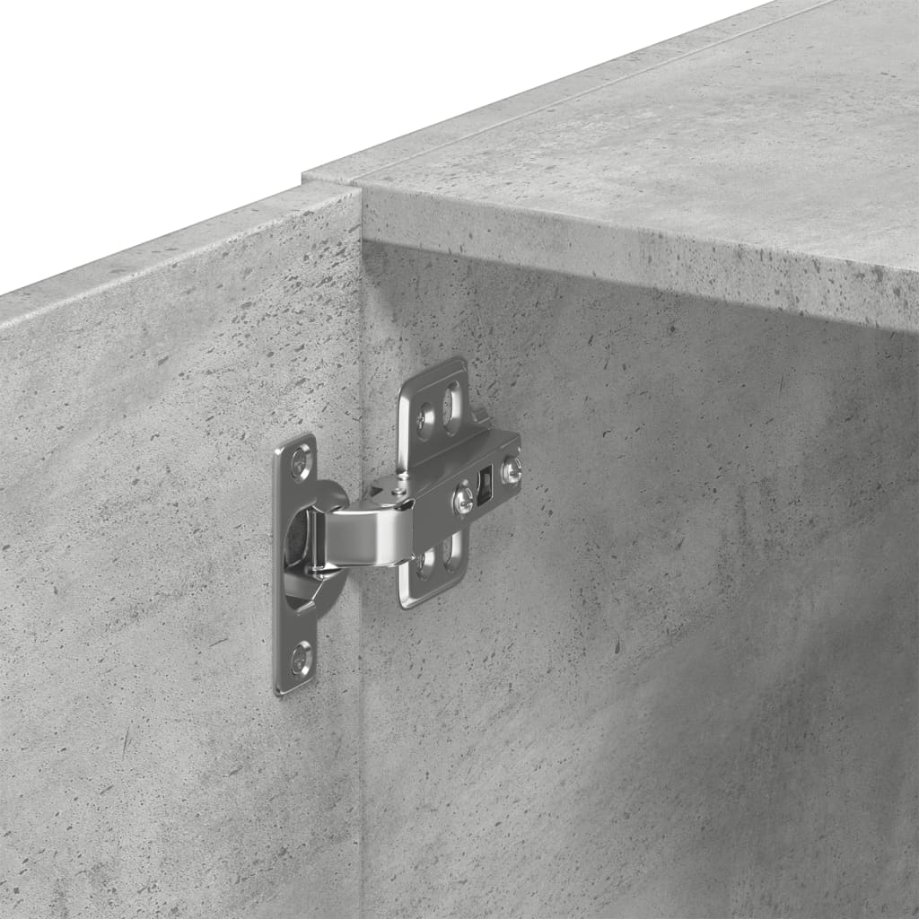 Armario de pared madera ingeniería gris hormigón 70x42,5x40 cm