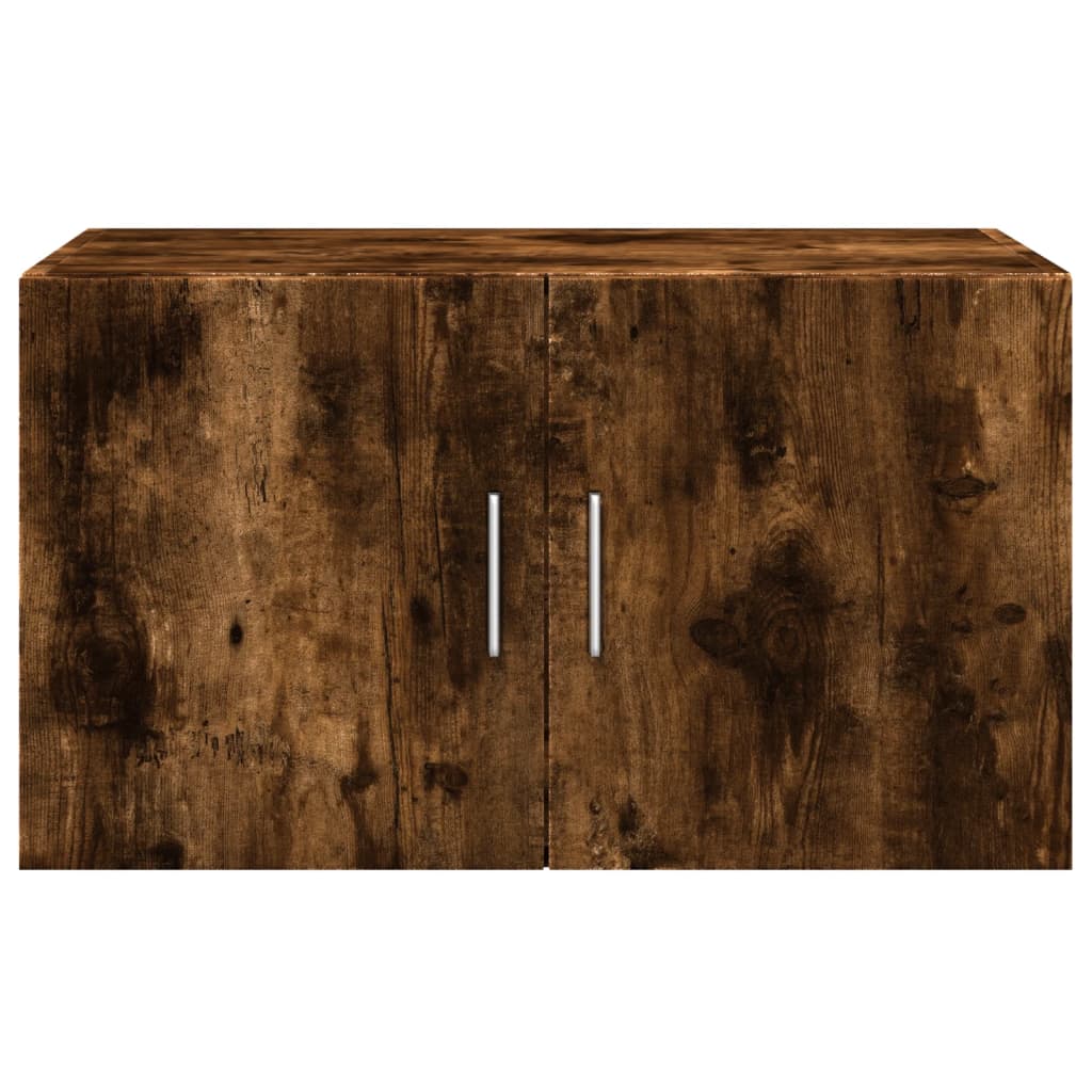 Armario de pared madera ingeniería roble ahumado 70x42,5x40 cm