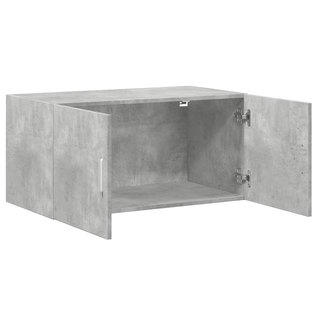 Armario de pared madera ingeniería gris hormigón 80x42,5x40 cm