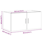 Armario de pared madera ingeniería gris hormigón 80x42,5x40 cm
