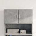 Armario de pared madera ingeniería gris hormigón 80x42,5x40 cm