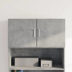 Armario de pared madera ingeniería gris hormigón 80x42,5x40 cm