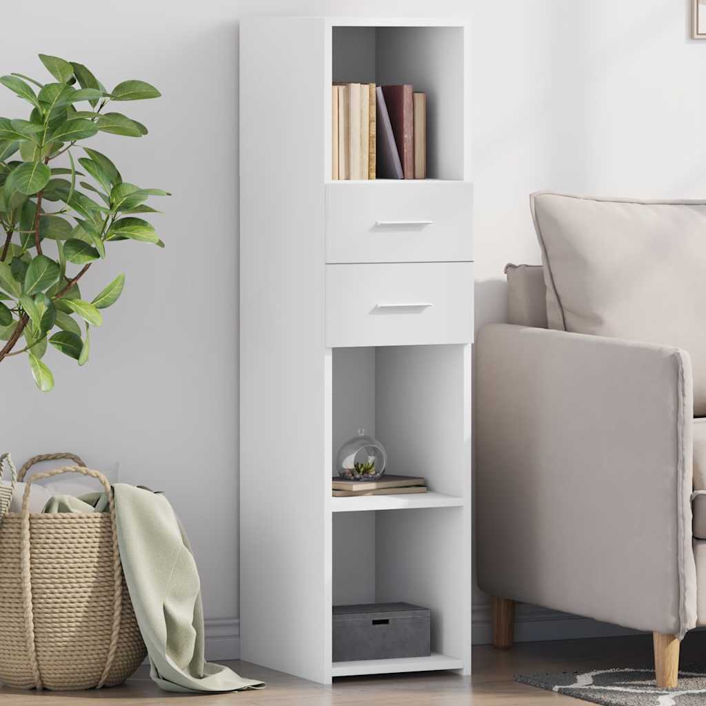 Aparador alto de madera contrachapada gris Sonoma 60x36x110 cm
