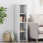 Aparador alto de madera contrachapada gris Sonoma 60x36x110 cm