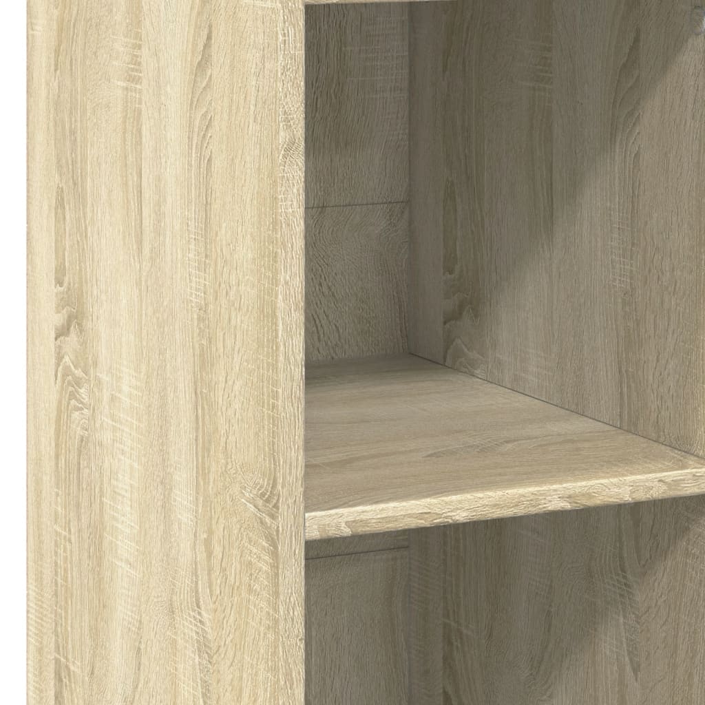 Aparador alto madera de ingeniería roble Sonoma 30x41x124 cm