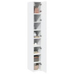 Armario estrecho madera de ingeniería blanco 30x42,5x225 cm