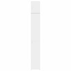 Armario estrecho madera de ingeniería blanco 30x42,5x225 cm