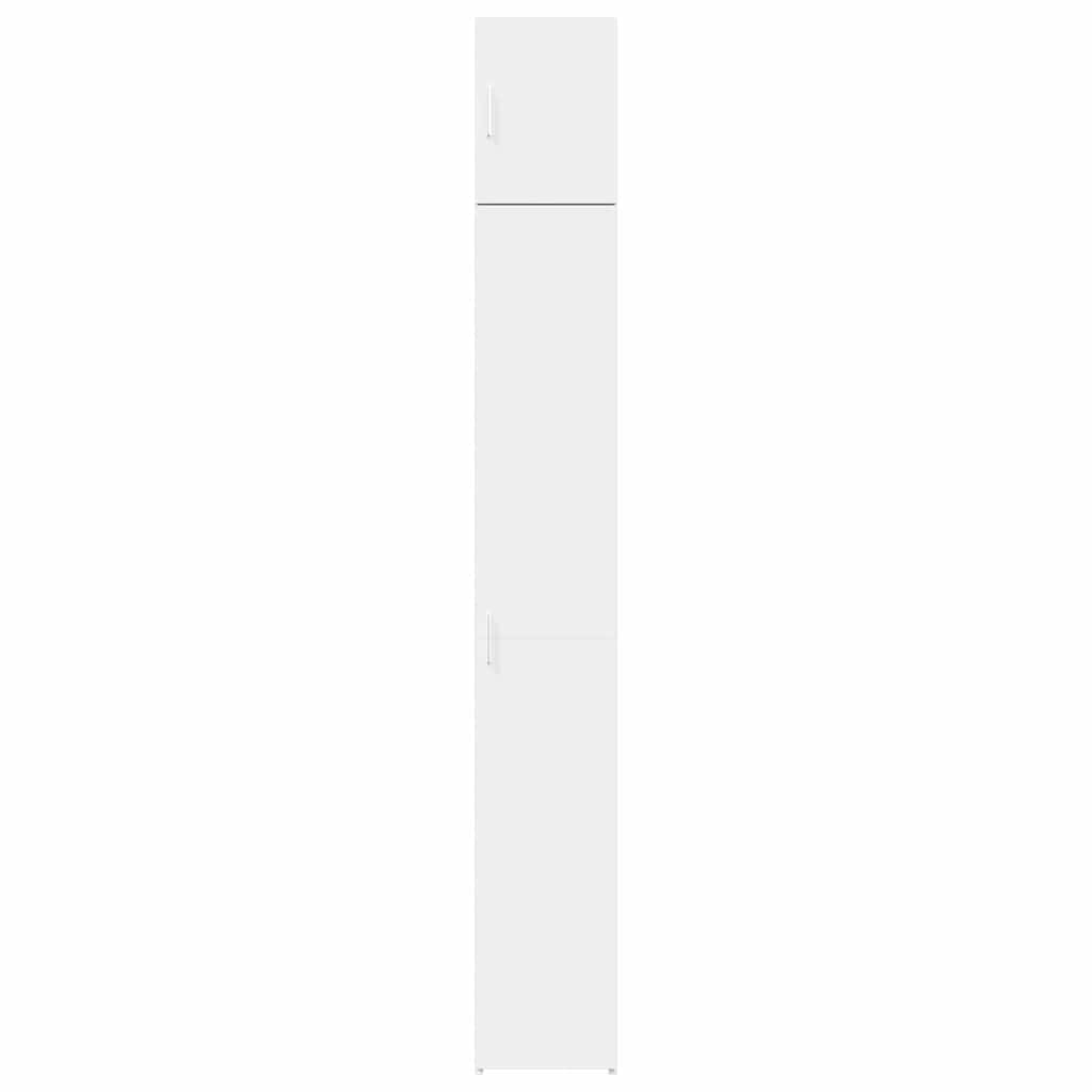 Armario estrecho madera de ingeniería blanco 30x42,5x225 cm