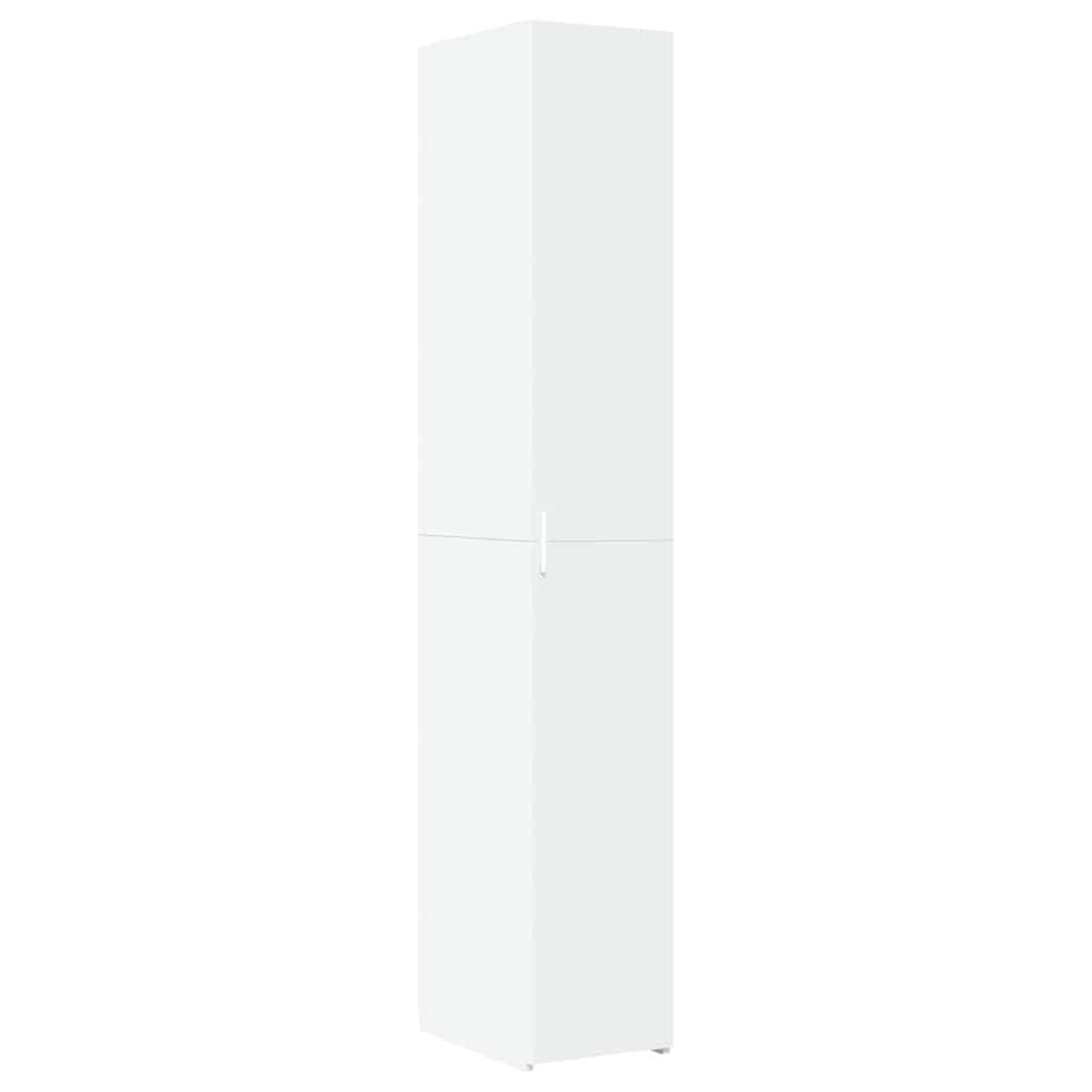 Armario estrecho madera de ingeniería blanco 30x42,5x225 cm