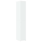 Armario estrecho madera de ingeniería blanco 30x42,5x225 cm