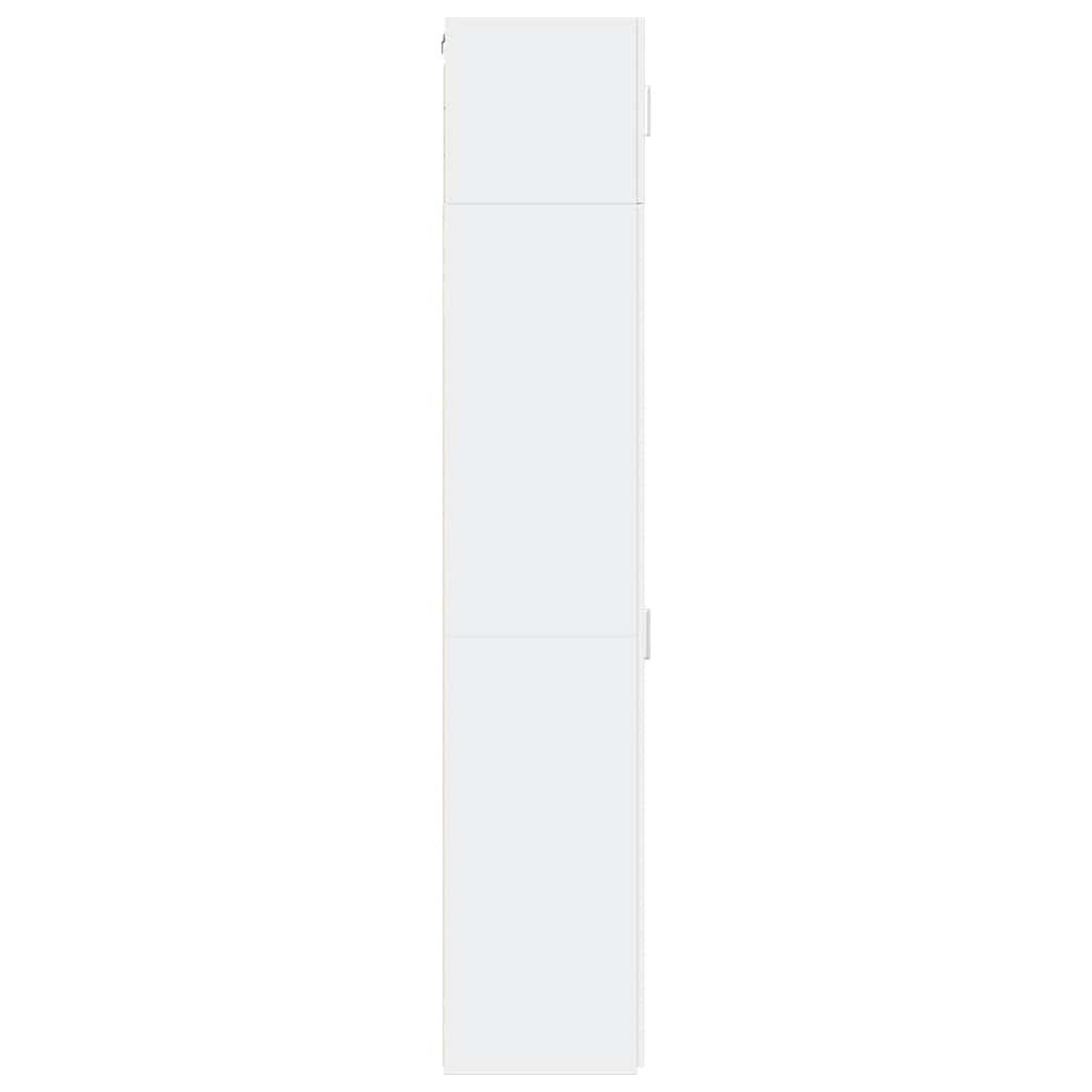 Armario estrecho madera de ingeniería blanco 30x42,5x225 cm