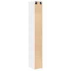 Armario estrecho madera de ingeniería blanco 30x42,5x225 cm