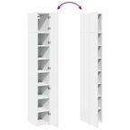 Armario estrecho madera de ingeniería blanco 30x42,5x225 cm