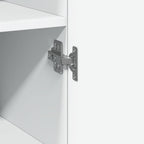 Armario estrecho madera de ingeniería blanco 30x42,5x225 cm