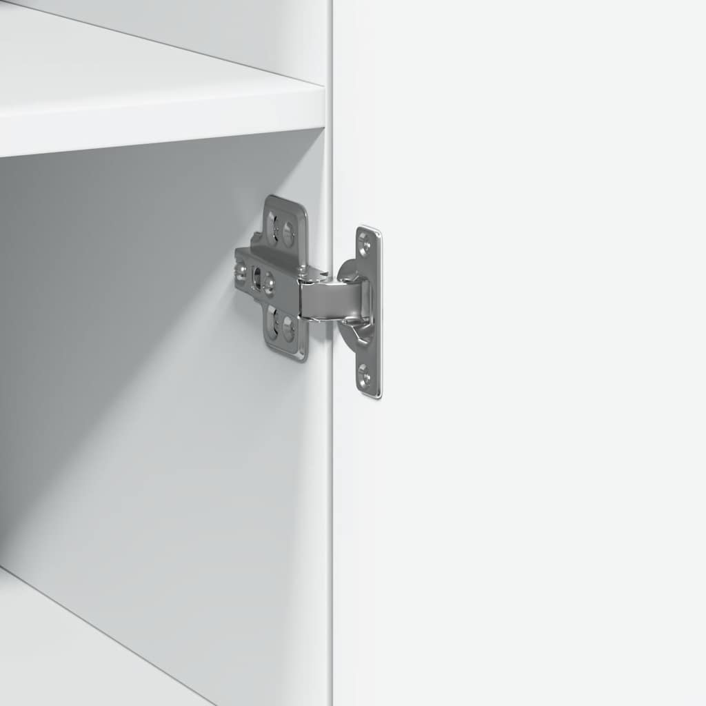 Armario estrecho madera de ingeniería blanco 30x42,5x225 cm