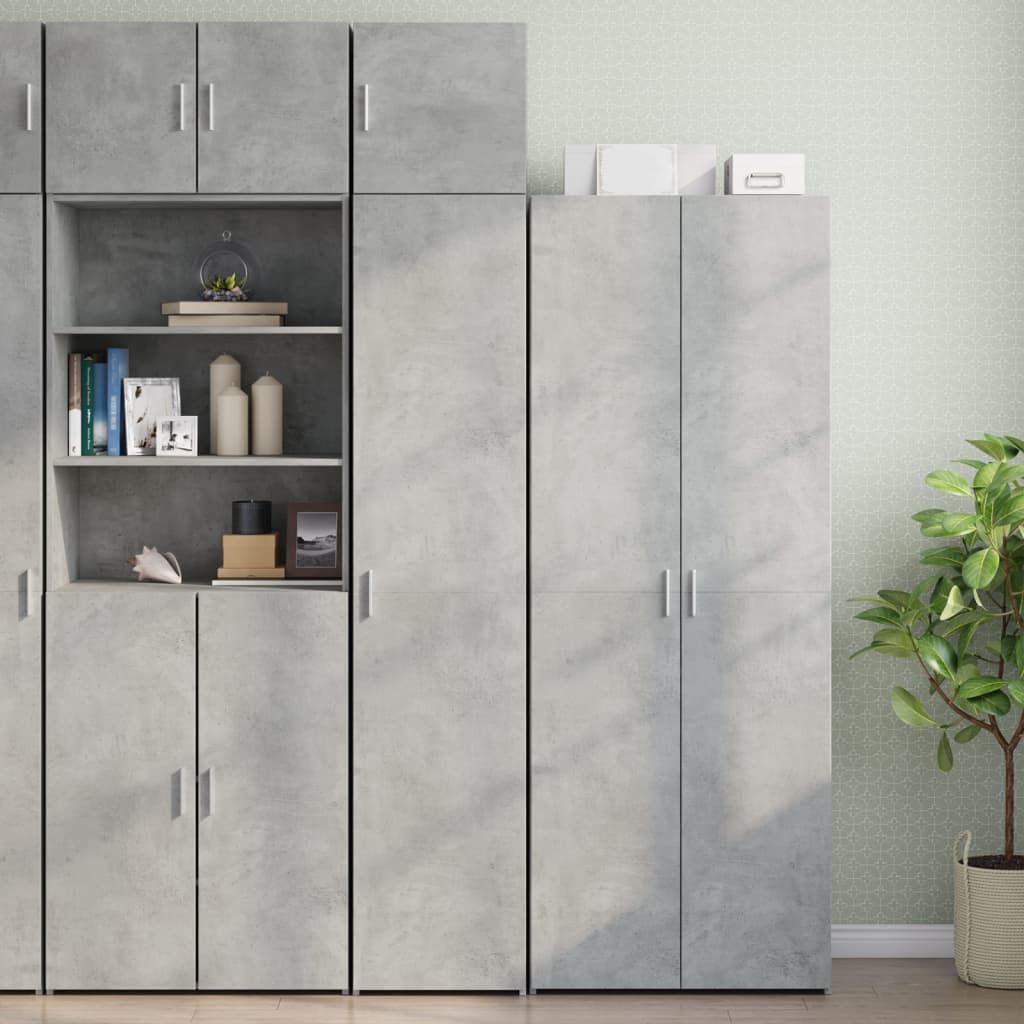 White engineered wood narrow wardrobe 30x42.5x225 cm