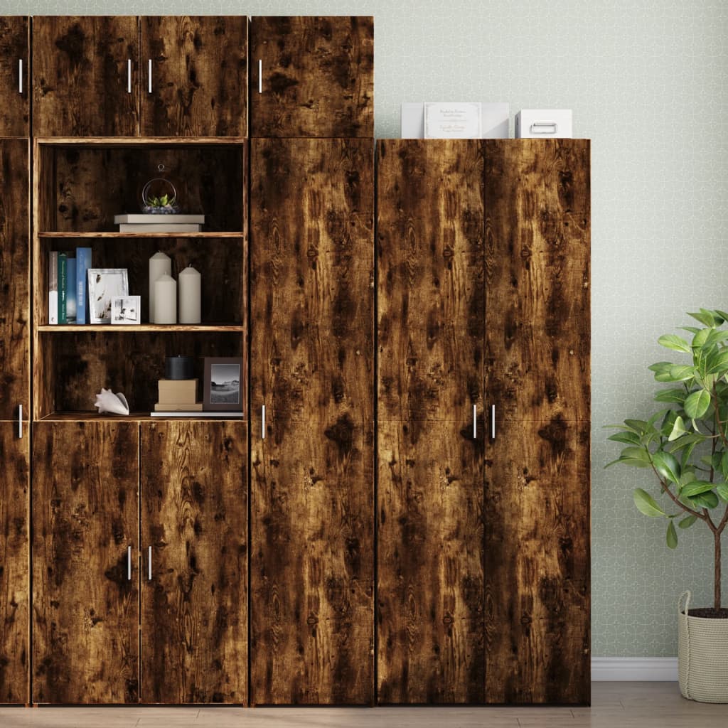 White engineered wood narrow wardrobe 30x42.5x225 cm