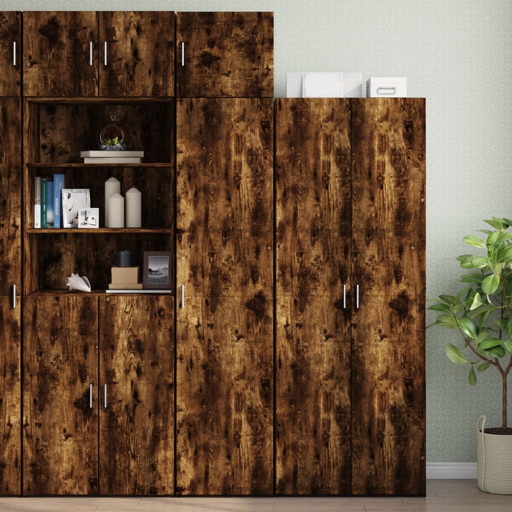 White engineered wood narrow wardrobe 30x42.5x225 cm