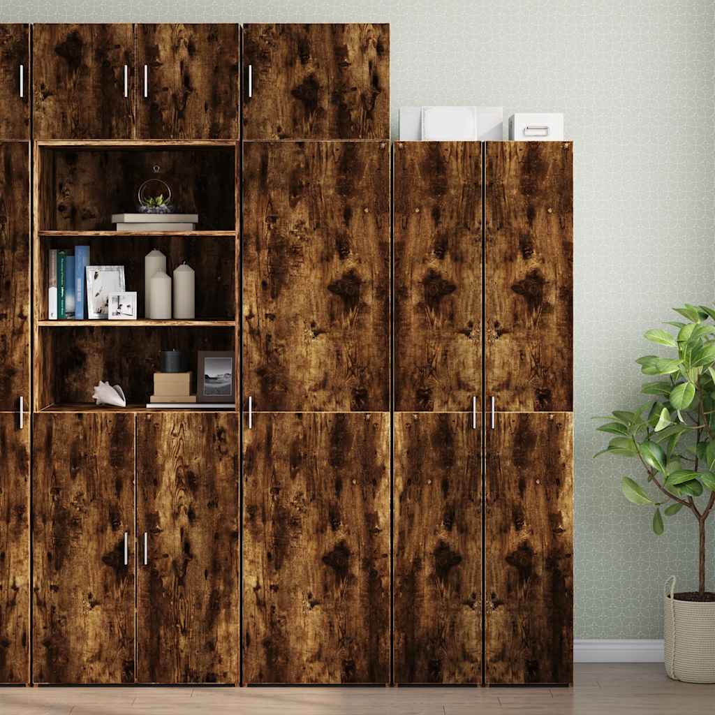 White engineered wood narrow wardrobe 30x42.5x225 cm