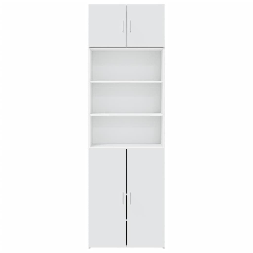 Armario de madera de ingeniería blanco 70x42,5x225 cm