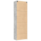 Aparador alto madera de ingeniería gris hormigón 80x42,5x249 cm