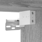 Aparador alto madera de ingeniería gris Sonoma 80x42,5x249 cm
