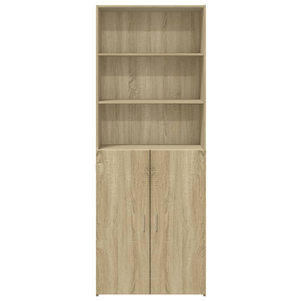 Aparador alto madera de ingeniería roble Sonoma 70x42,5x185 cm