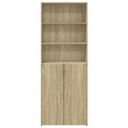 Aparador alto madera de ingeniería roble Sonoma 70x42,5x185 cm
