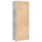 Aparador alto madera de ingeniería gris hormigón 70x42,5x185 cm