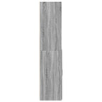 Aparador alto madera de ingeniería gris Sonoma 70x42,5x185 cm
