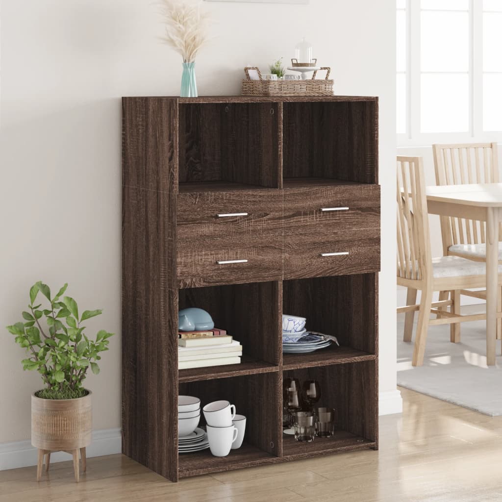Aparador de acero verde oliva 68x39x72 cm