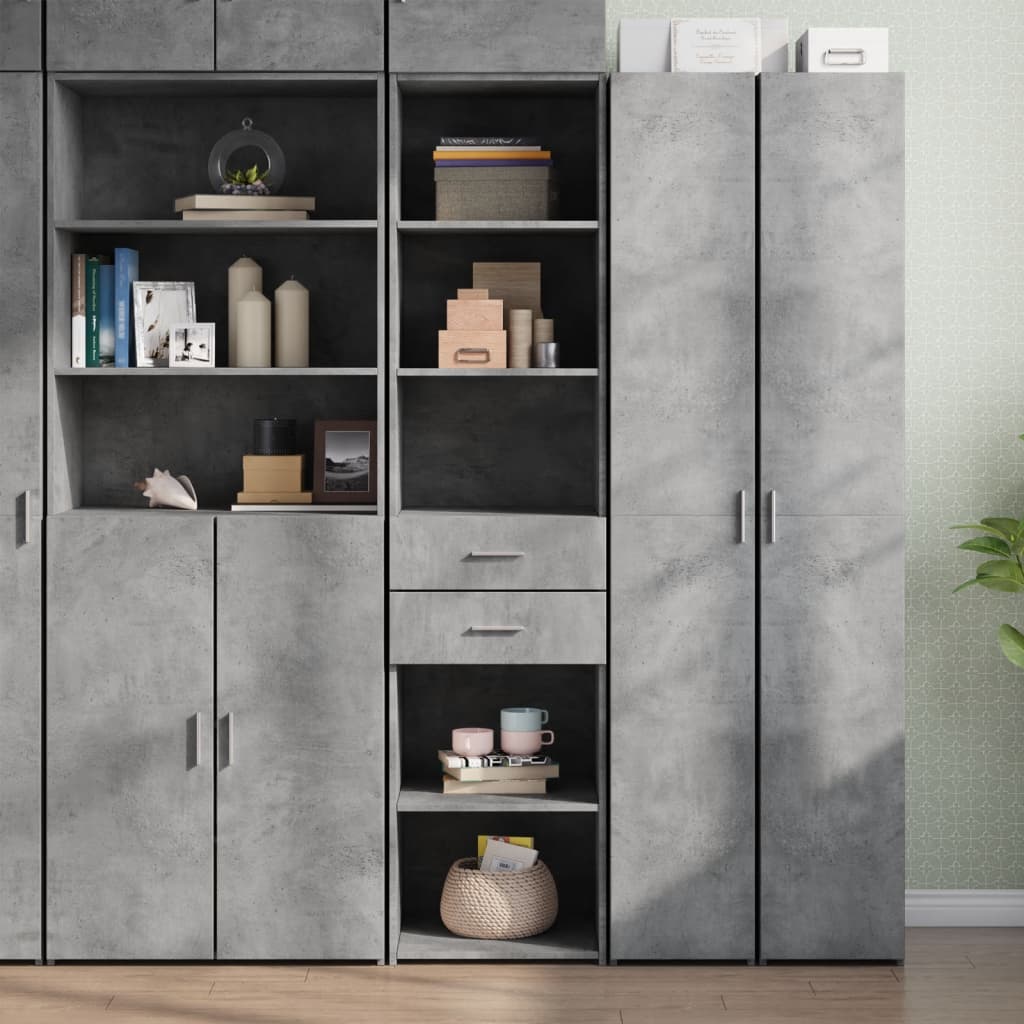 Aparador alto madera ingeniería roble Sonoma 79,5x35,5x137,5 cm