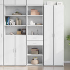 Aparador alto madera ingeniería roble Sonoma 79,5x35,5x137,5 cm
