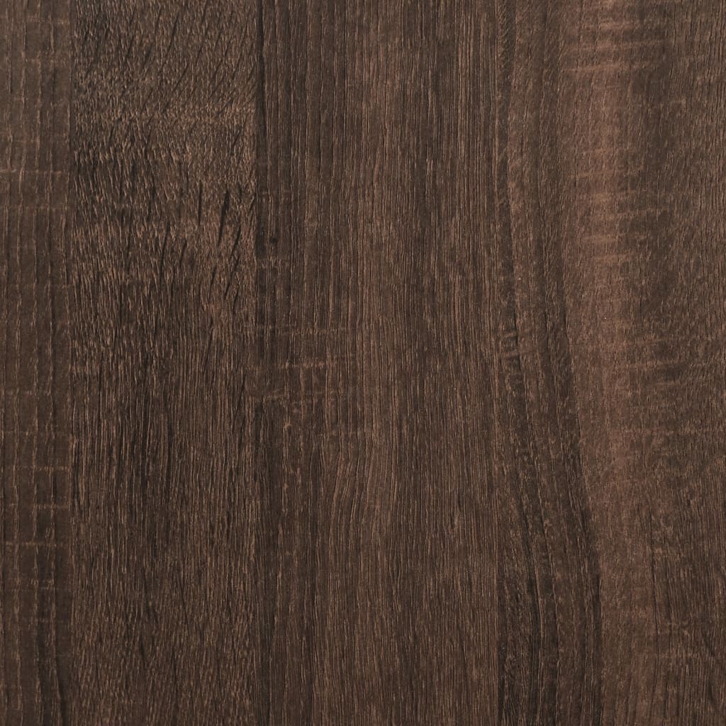 Aparador alto madera de ingeniería marrón roble 70x42,5x185 cm