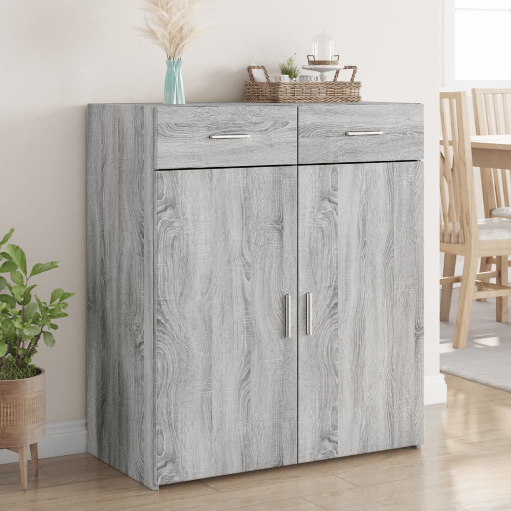 Aparador de madera maciza de pino 104,5x34x80 cm