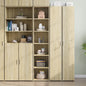 Aparador alto madera de ingeniería roble marrón 69,5x31x115 cm