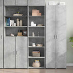 Aparador alto madera de ingeniería blanco brillo 69,5x31x115 cm