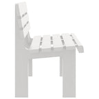 Banco de jardín polipropileno blanco 110x52x71 cm