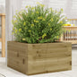 Jardinera 4 niveles madera maciza de pino blanca 80,5x79x36 cm