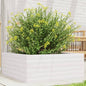 Jardinera 4 niveles madera maciza de pino blanca 80,5x79x36 cm
