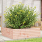 Jardinera 4 niveles madera maciza de pino blanca 80,5x79x36 cm