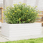 Jardinera 4 niveles madera maciza de pino blanca 80,5x79x36 cm
