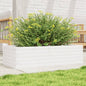 Jardinera 4 niveles madera maciza de pino blanca 80,5x79x36 cm