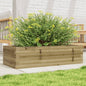 Jardinera 4 niveles madera maciza de pino blanca 80,5x79x36 cm
