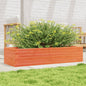 Jardinera 4 niveles madera maciza de pino blanca 80,5x79x36 cm